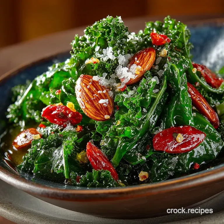 The Quick Flash Warm Sautéed Kale Salad with Toasted Pecans and Parmesan
