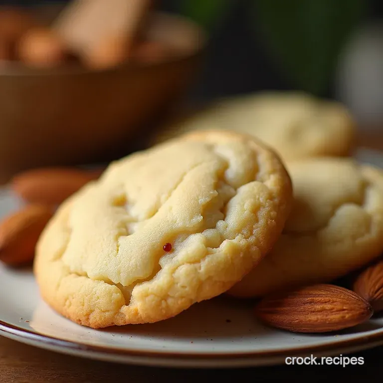 ThreeIngredient Magic Soft Chewy Almond Cookies Flourless Wonder presentation