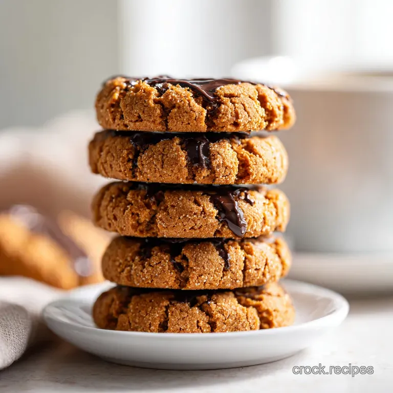 Warm, rustic peanut butter cookies arranged artfully on a distressed wooden board, inviting a bite.