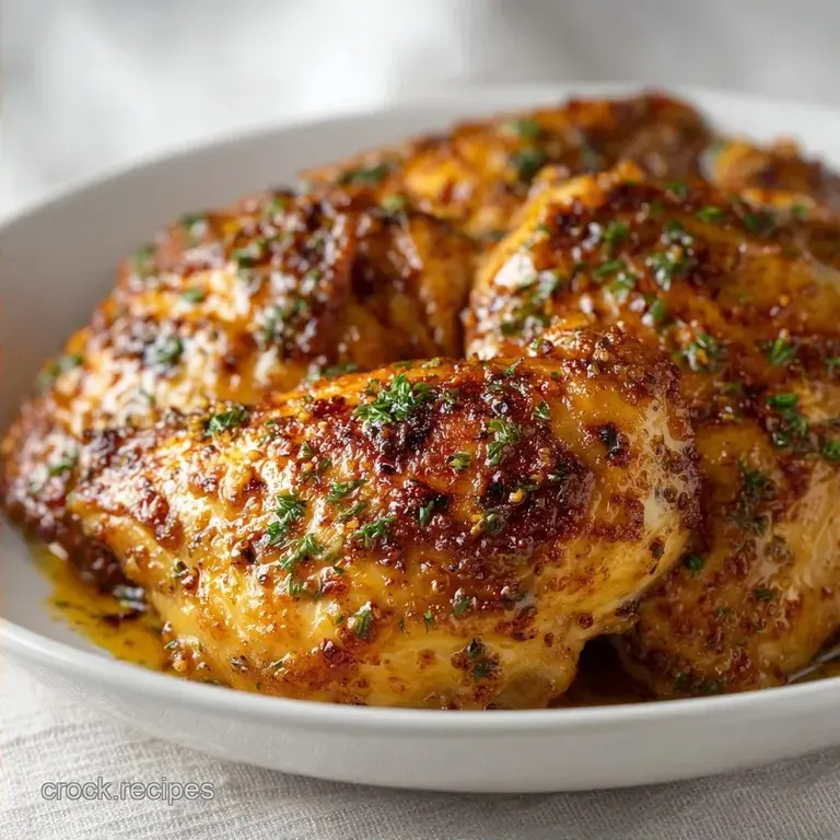 30 Minute Chicken Thighs with Garlic: Juicy and Rich