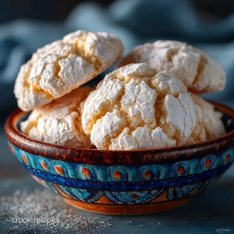 Fluffy Clouds the Ultimate Threeingredient Cool Whip Crinkle Cookies presentation