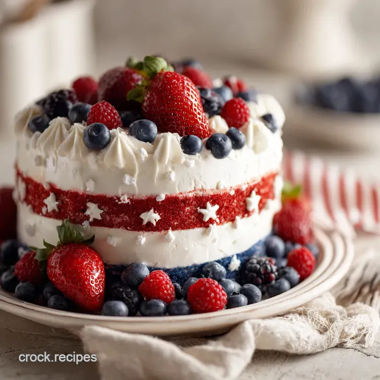 4th of July Cake: Velvety Vanilla and Mascarpone