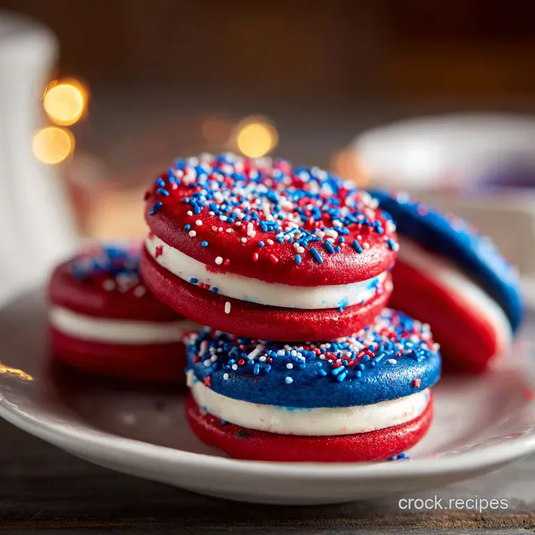 A trio of festive truffles, each delicately rolled in a vibrant red, white, and blue coating, artfully placed on a crisp w...