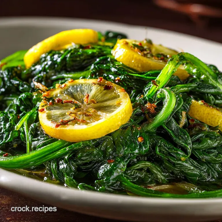 Vibrant Lemon Garlic Spinach the 5Minute Weeknight Wonder presentation