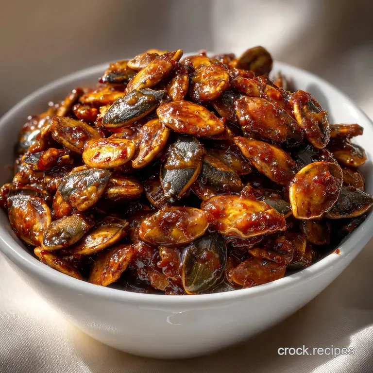 Spicy Pumpkin Seeds: Chili-Maple Roasted Pepitas presentation