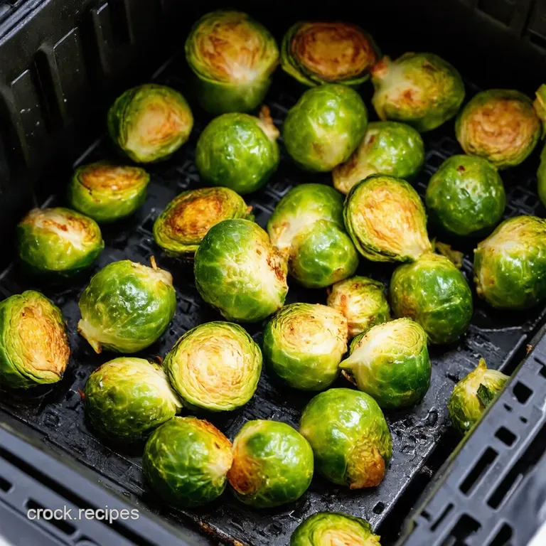 Air Fryer Brussels Sprouts Crispy Golden Quick presentation