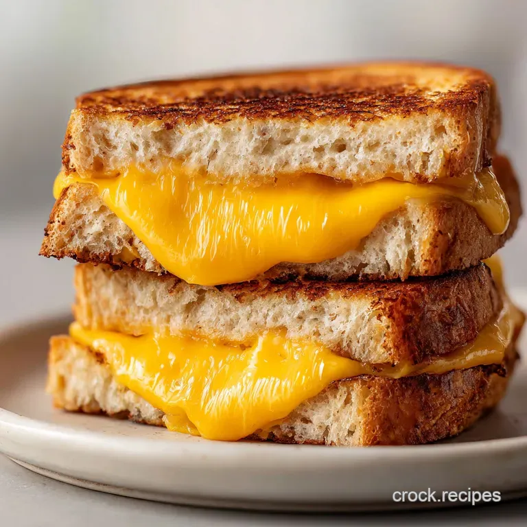 Air Fryer Grilled Cheese in 10 Minutes with Sharp Cheddar