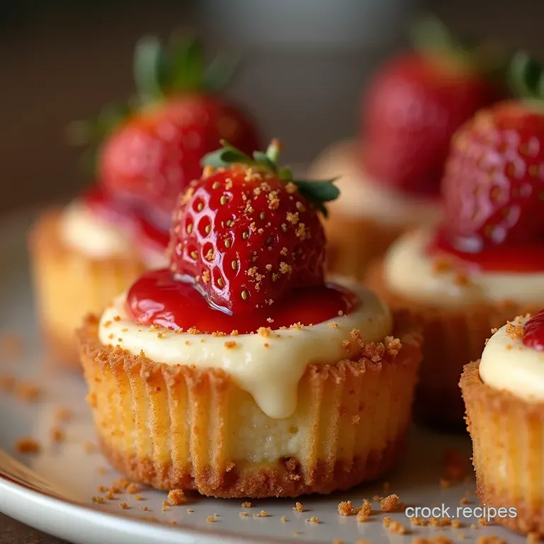 Basket Case Bliss CrispyEdged Air Fryer Strawberry Cheesecake Bites presentation