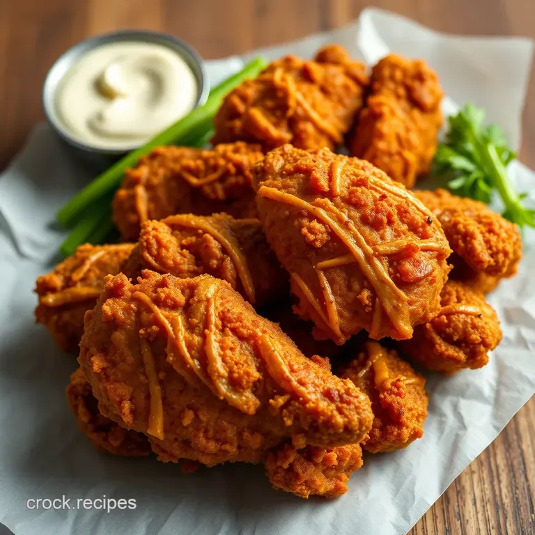 Air Fryer " Fried" Chicken presentation