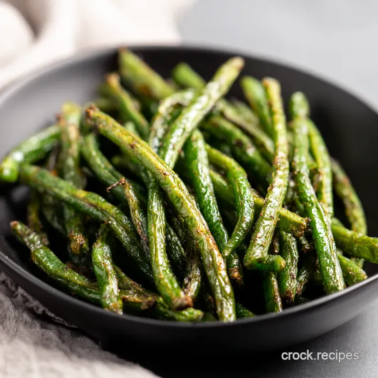 Air Fryer Green Bean Fries Crispy Healthyish Ready in Minutes