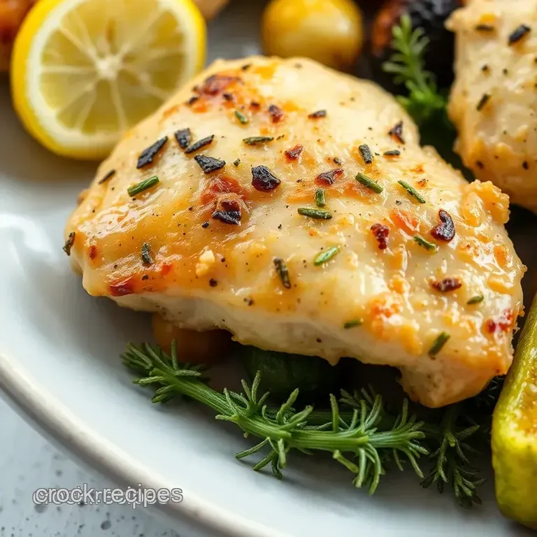 Air Fryer Lemon Herb Chicken & Rainbow Veggie Roast presentation