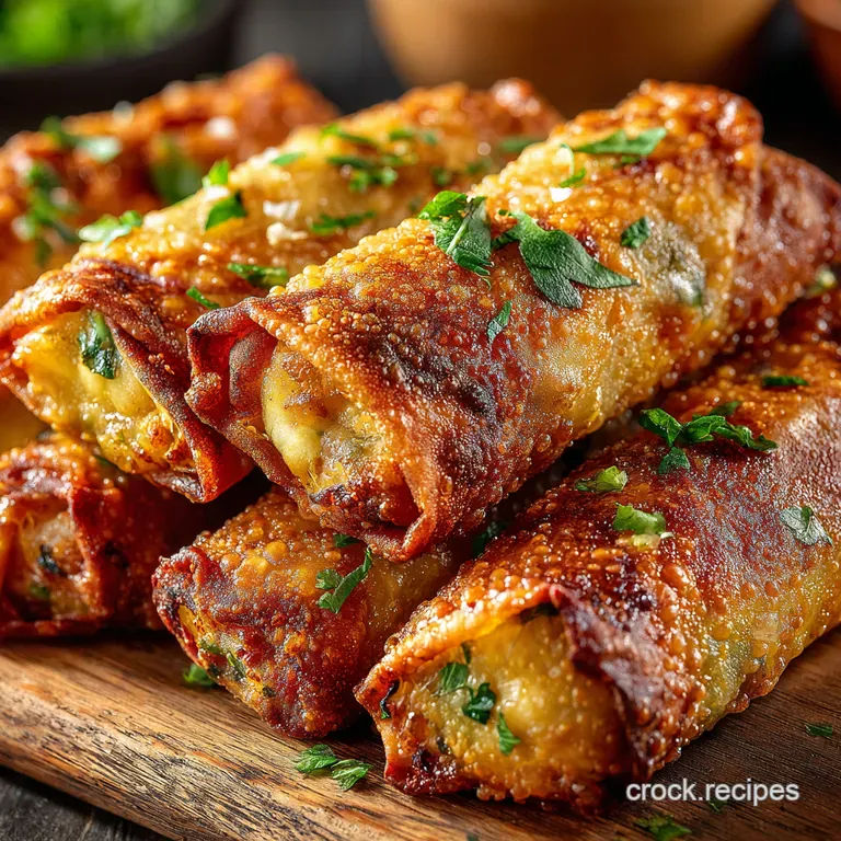 Air Fryer Veggie Egg Rolls Crispy Quick presentation