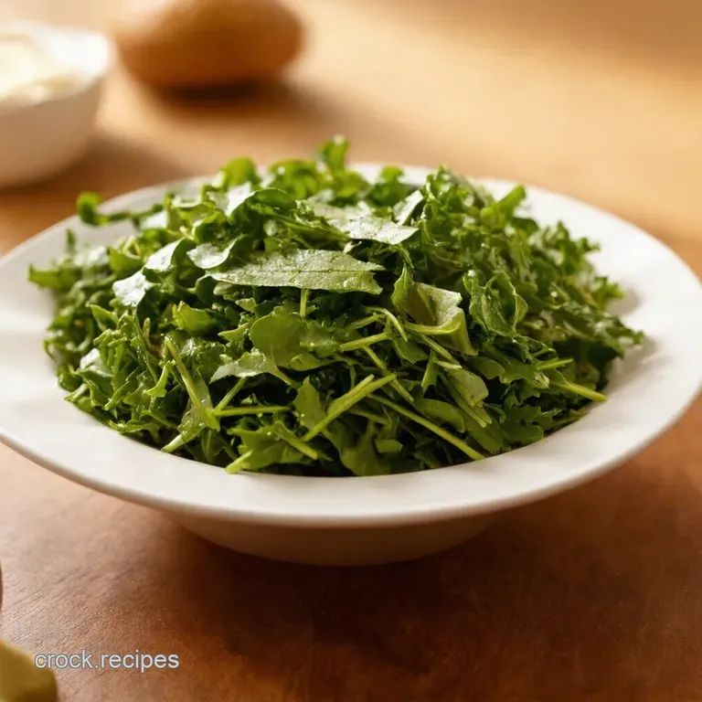 Arugula Lemon Vinaigrette The Peppery PickMeUp presentation