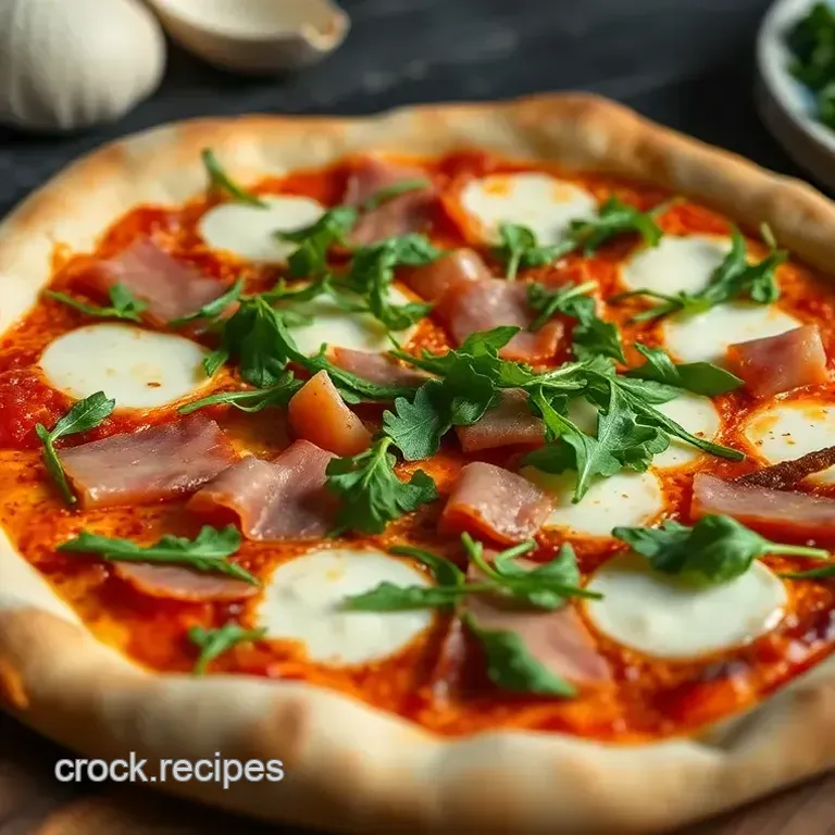 Arugula & Prosciutto Pizza with Balsamic Glaze