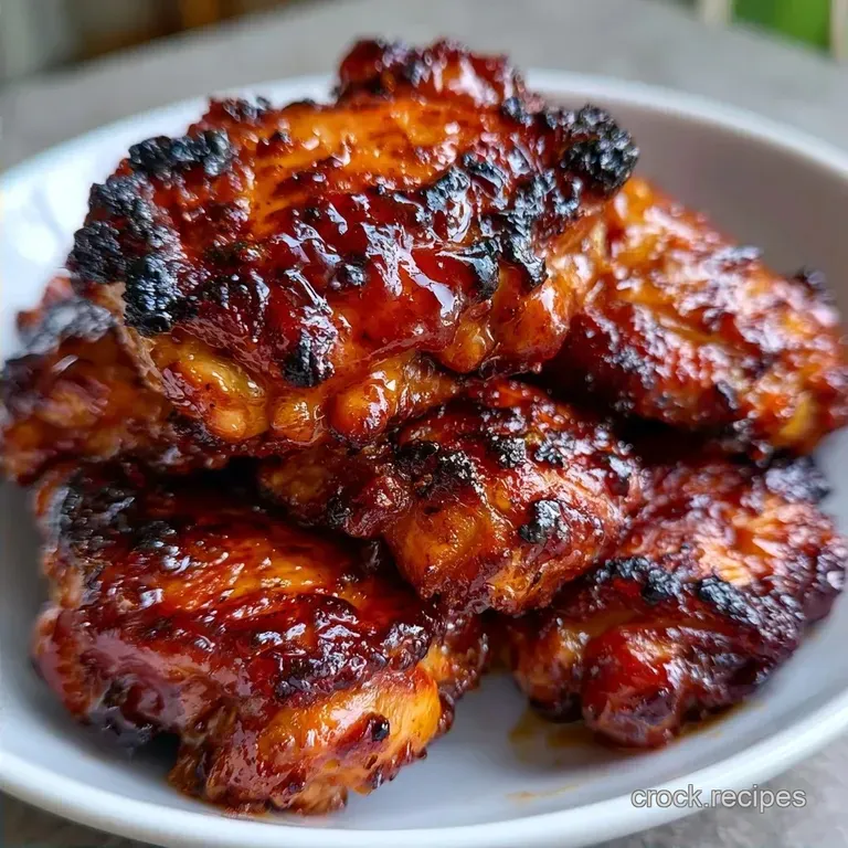 Asian Glazed Air Fryer Thighs: Mahogany Crust