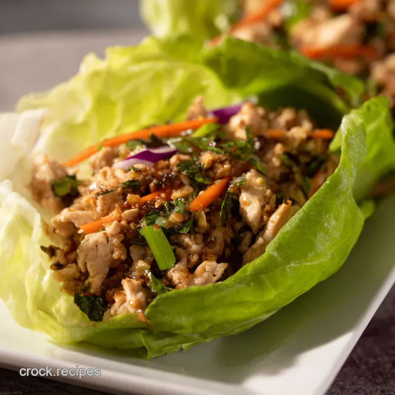 AsianInspired Chicken Lettuce Wraps