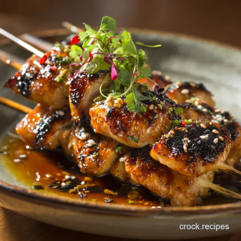 Chicken Yakitori: the Ultimate Authentic Izakaya Skewers (Tori Momo) presentation