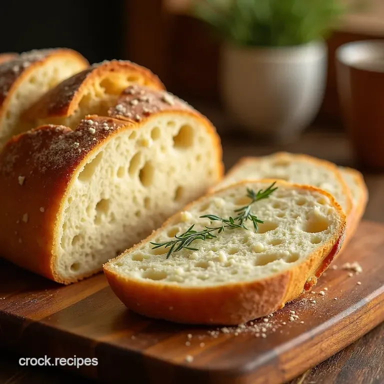 Authentic Ciabatta Italian Slippers from Your Oven presentation