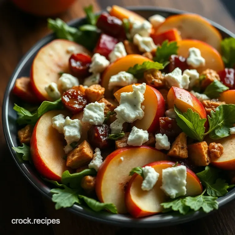 Autumn Symphony Salad Honeycrisp Apple Feta Delight presentation