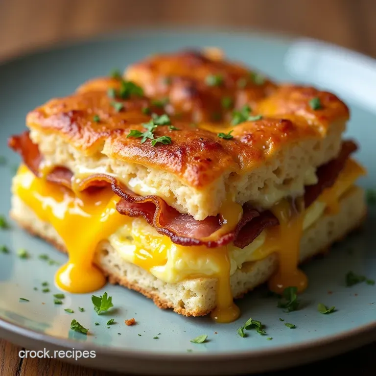 The Great British FryUp Casserole Bacon Egg and Cheese Biscuit Bake