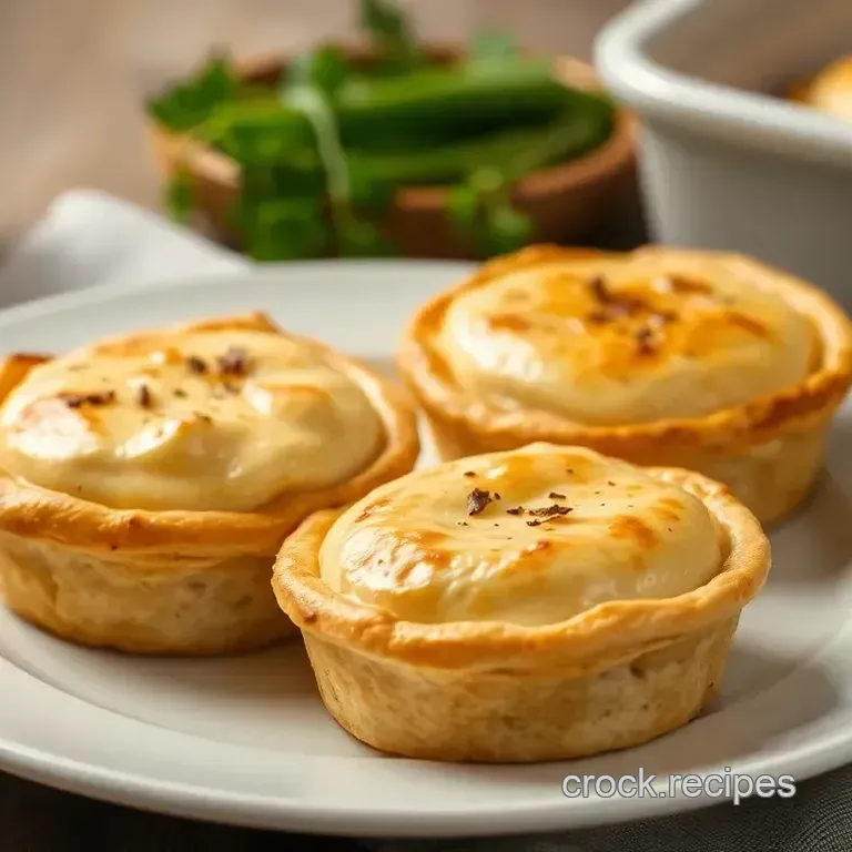 Delicious Bake Chicken Pies with Creamy Filling