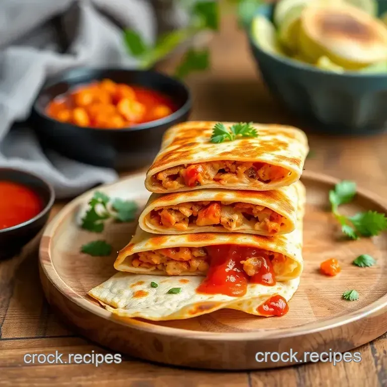 Chorizo-Infused Baked Chicken Quesadillas presentation