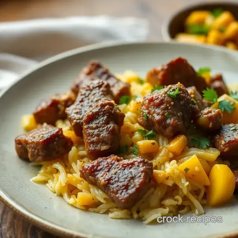 Bake Lamb Coconut Mango Pilau Delight