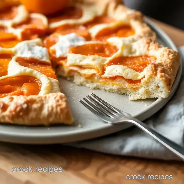 Persimmon Galette presentation
