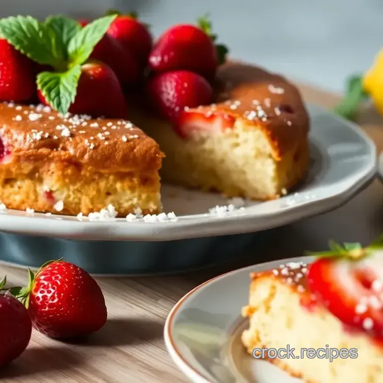 Strawberry Olive Oil Cake