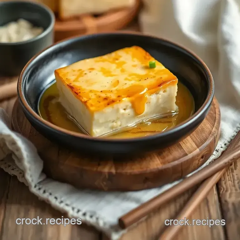 Bake Tofu Creamy Butter Delight presentation