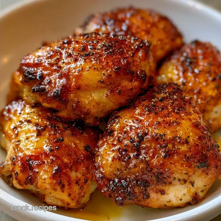 Crispy Baked Bone-In Chicken Thighs