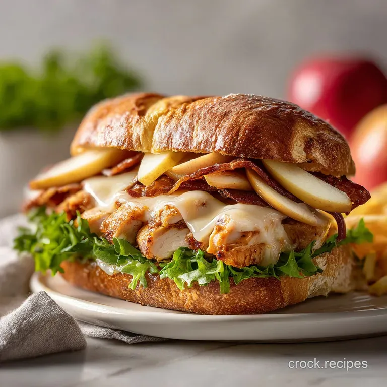Baked Chicken Apple Sandwich in the Oven