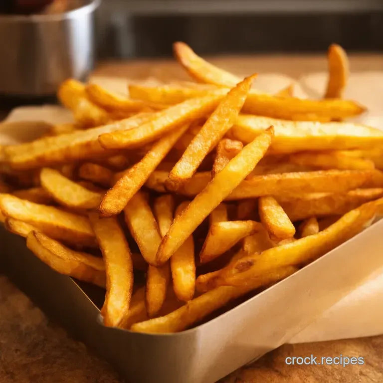 Baked French Fries Crispy Perfection presentation