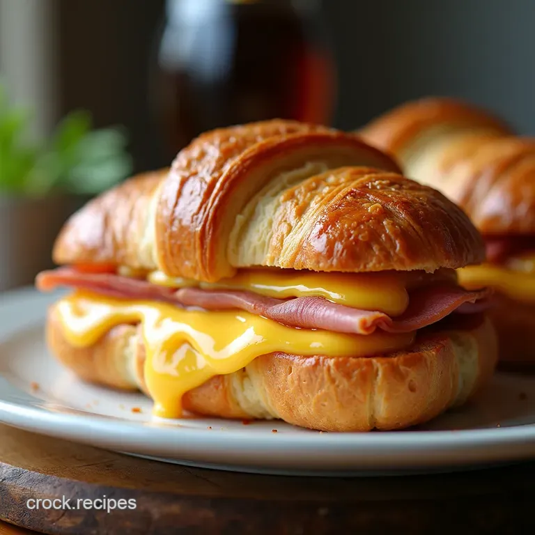 The Proper Job Baked Ham Gruyère Croissant Melt