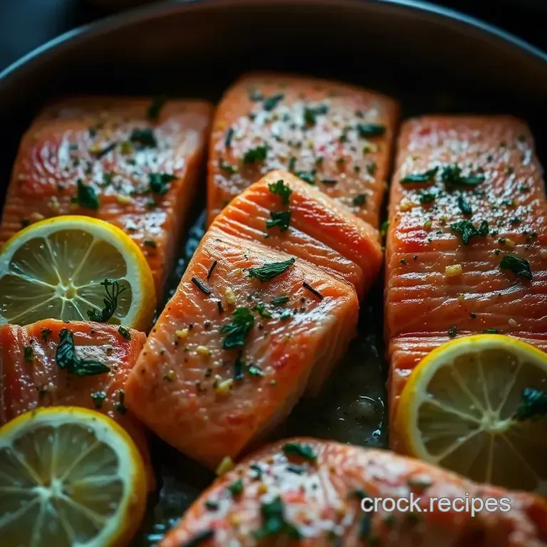 Baked Lemon-Dill Salmon presentation