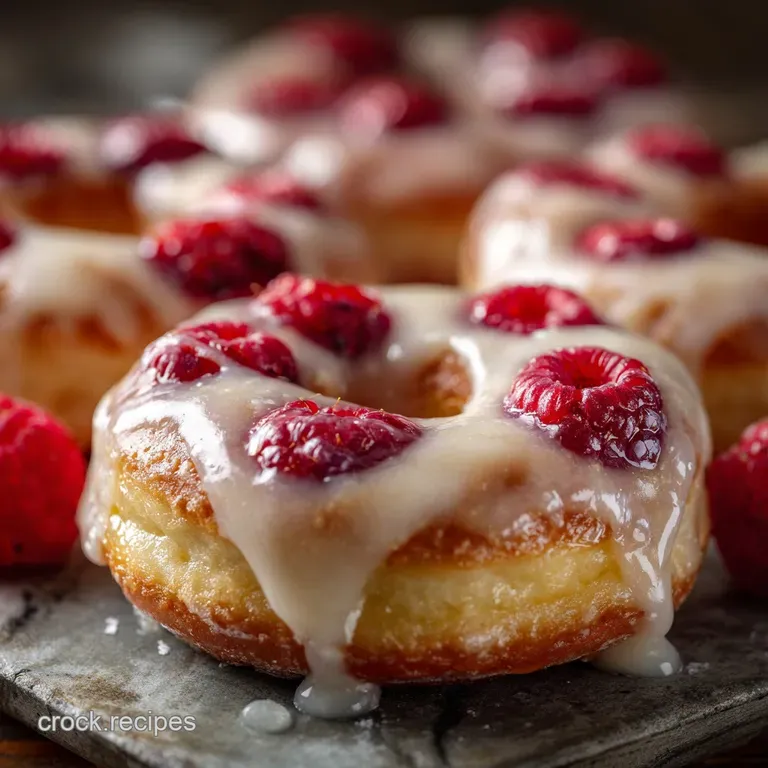 Raspberry Thumbprint Donuts: the Perfect Baked Sweet Brunch Treat presentation