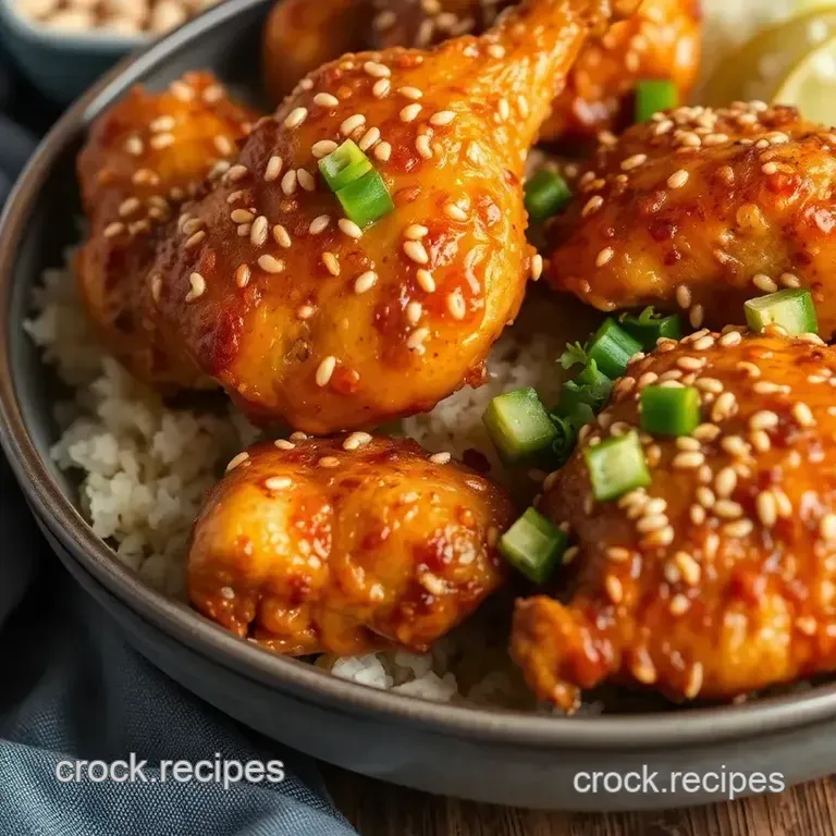 Crispy Baked Sesame Chicken with a Crunchy Coating presentation