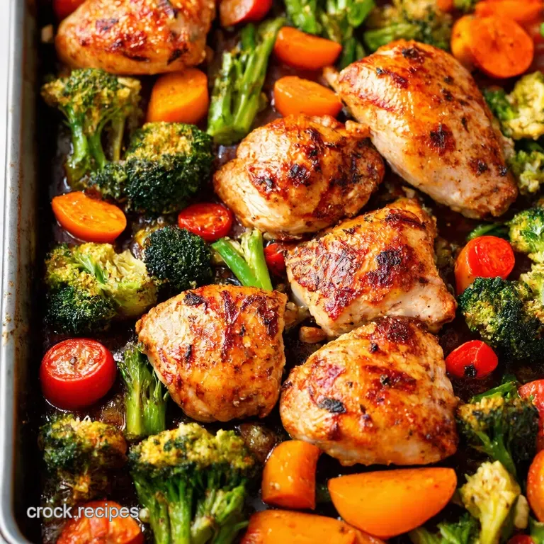 Balsamic Glazed Chicken and Rainbow Veggies presentation