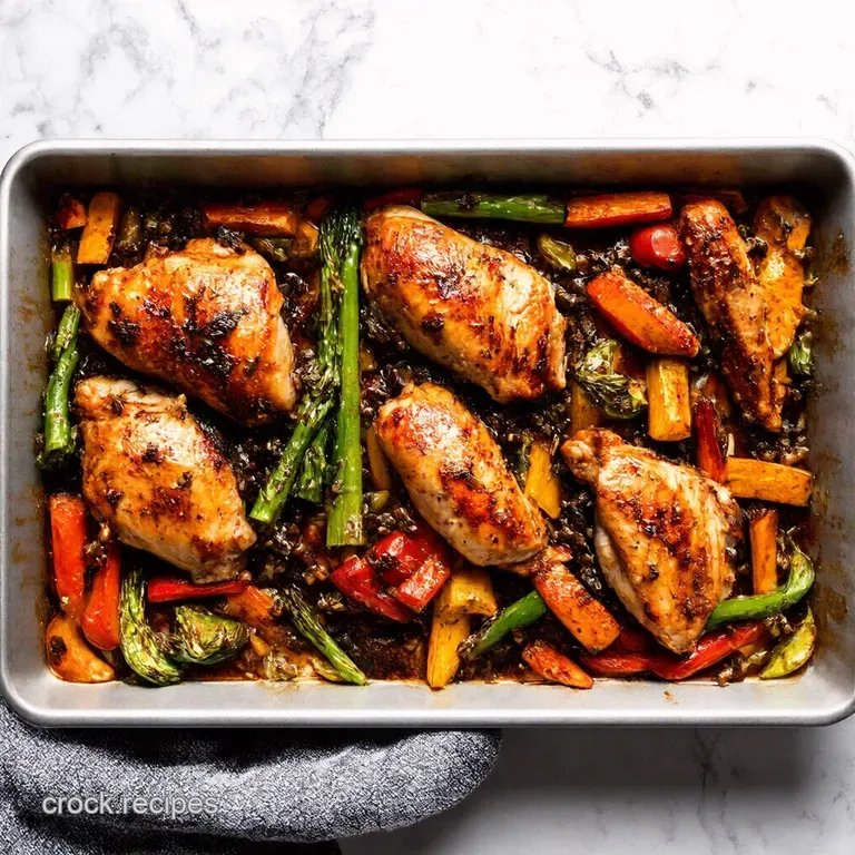Balsamic Glazed Chicken and Rainbow Veggies