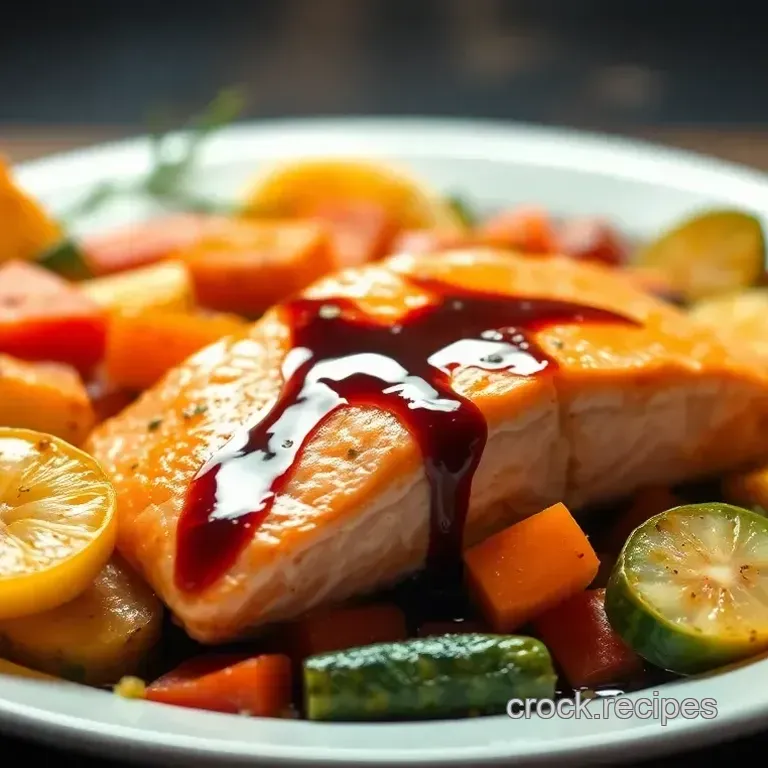 Balsamic-Glazed Salmon with Roasted Vegetables