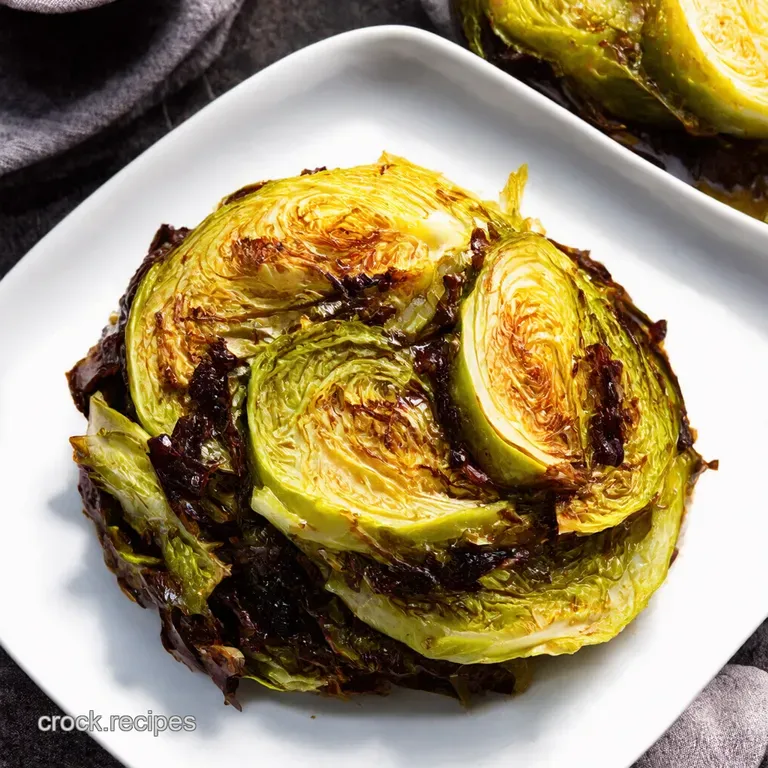 Balsamic Herb Roasted Cabbage Wedges