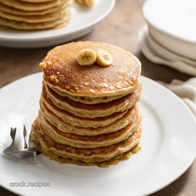 Banana Bliss Cottage Cheese Oatmeal Pancakes