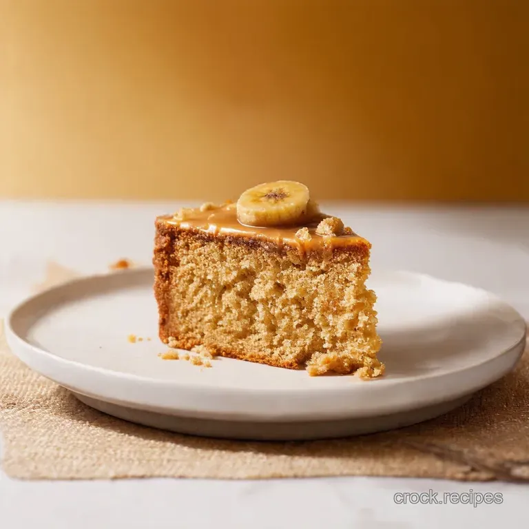 Banana Caramel Crunch Cake
