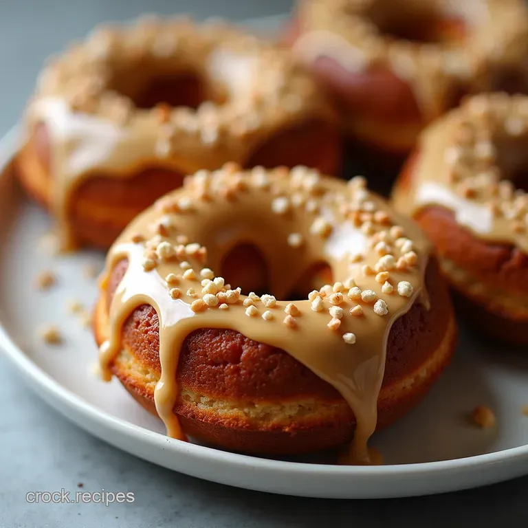 The Ultimate Banana Bread Donuts with Silky Salted Caramel Glaze