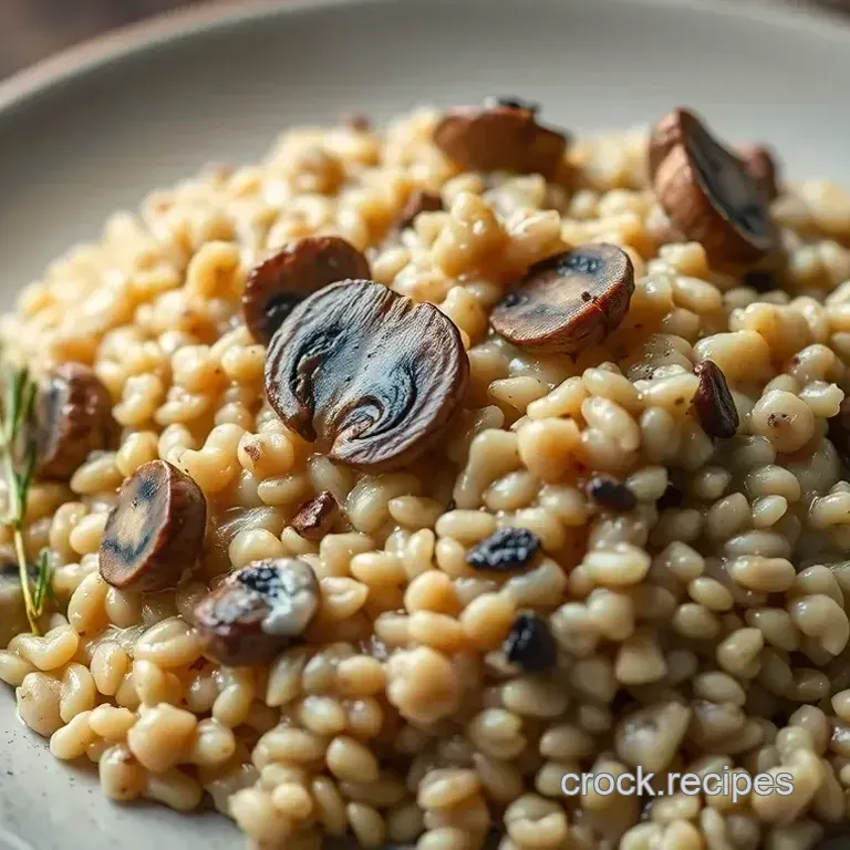 Barley Risotto with Wild Mushrooms and Parmesan