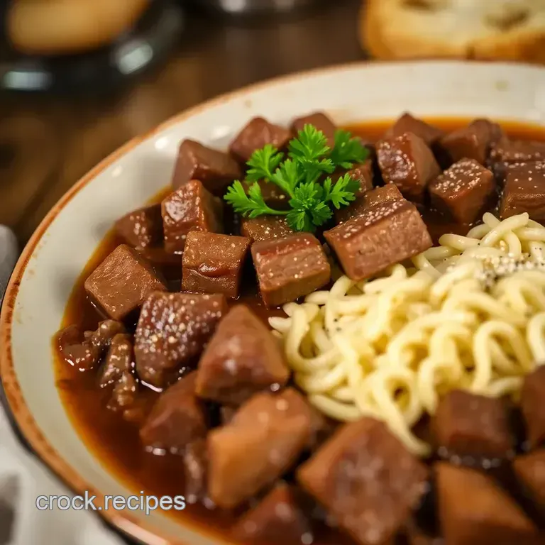 Beef Bourguignon – A Classic Comfort Stew presentation
