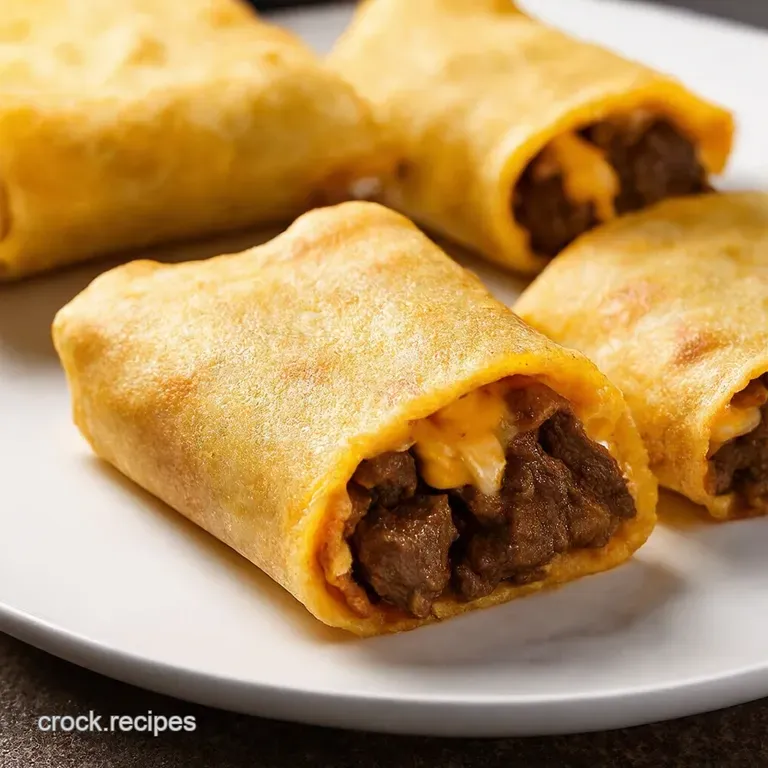 Beef Cheese Chimichangas Crispy Cheesy Delight