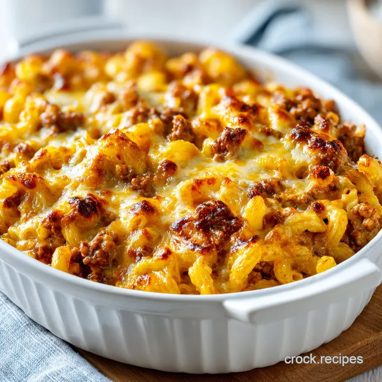 Beefy Mac Casserole: Lean and Creamy