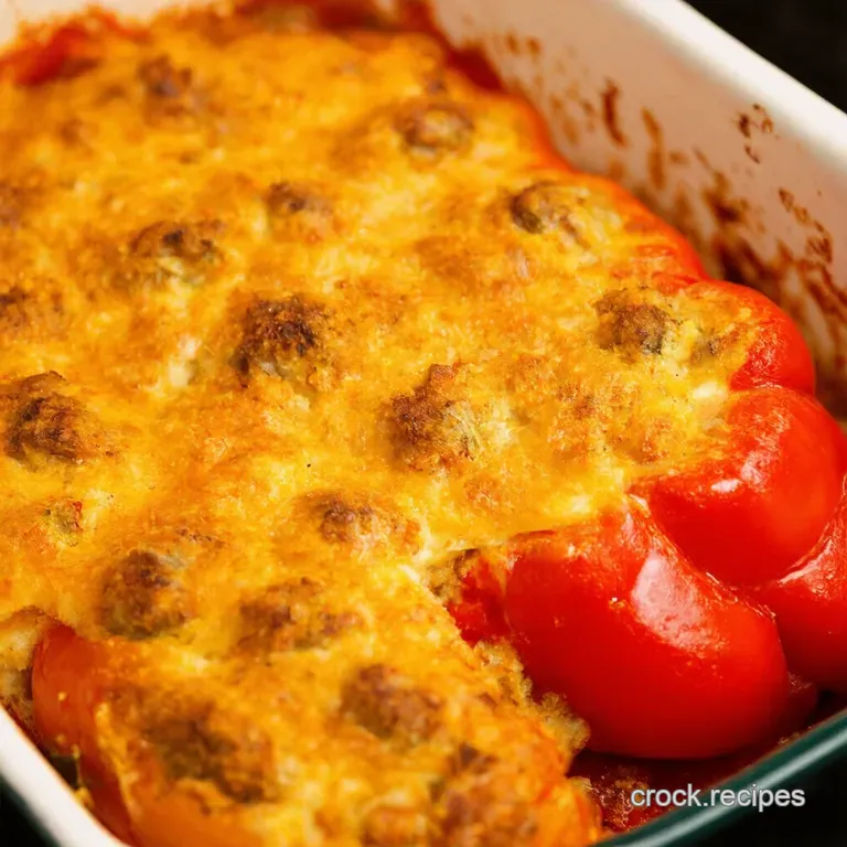Bell Pepper Bonanza Classic Stuffed Peppers Baked to Perfection presentation