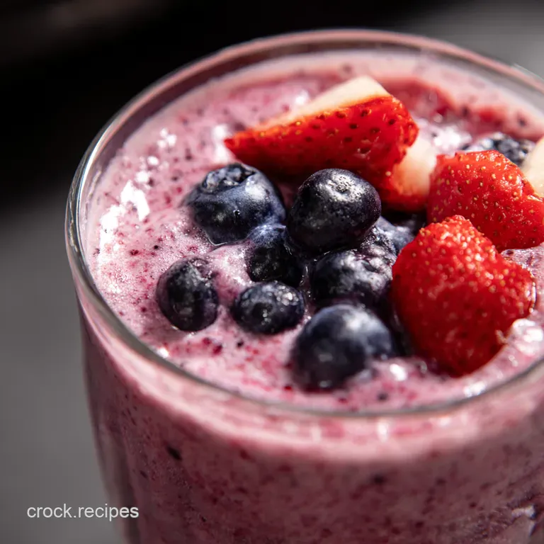 Berry Blast Smoothie A Strawberry Blueberry Delight presentation